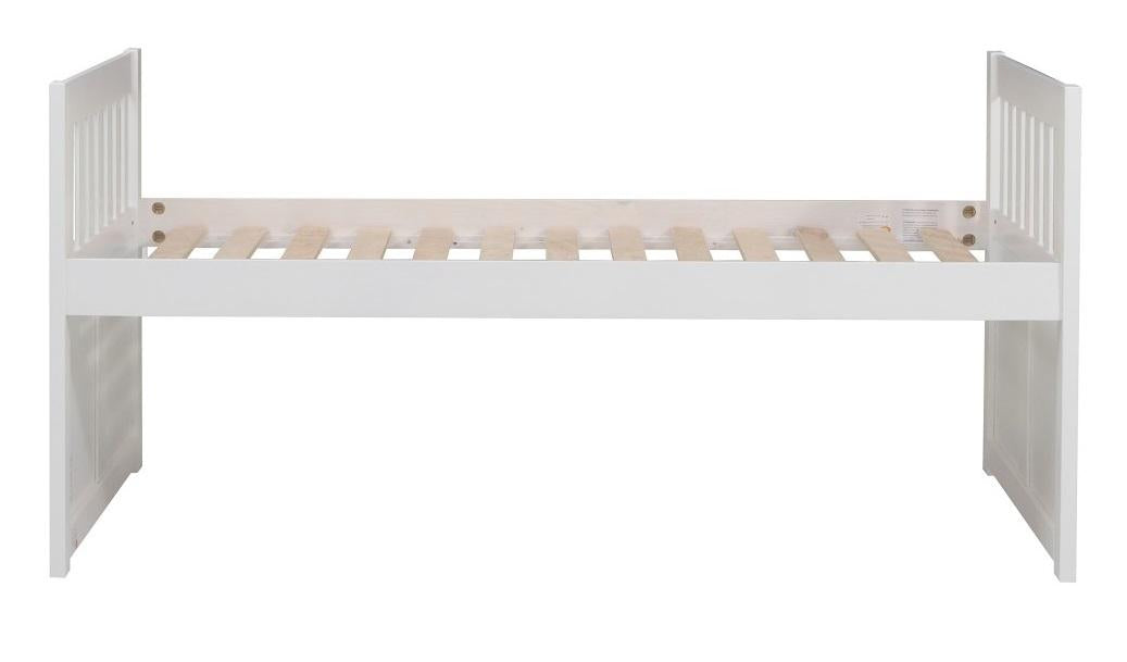 Galen Twin/Twin Trundle Bed with Storage in White B2053PRW-1 - Furniture 4 Less Outlet (Salinas,CA)