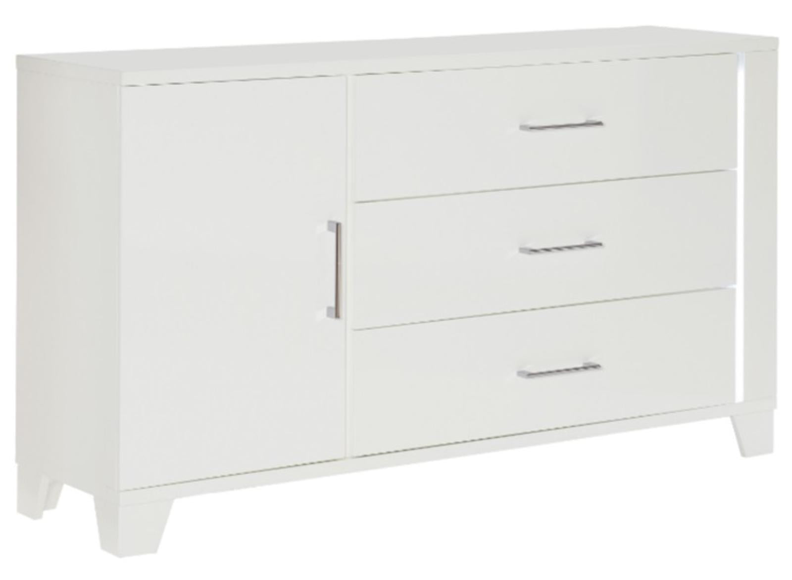 Kerren Dresser in White 1678W-5 - Furniture 4 Less Outlet (Salinas,CA)