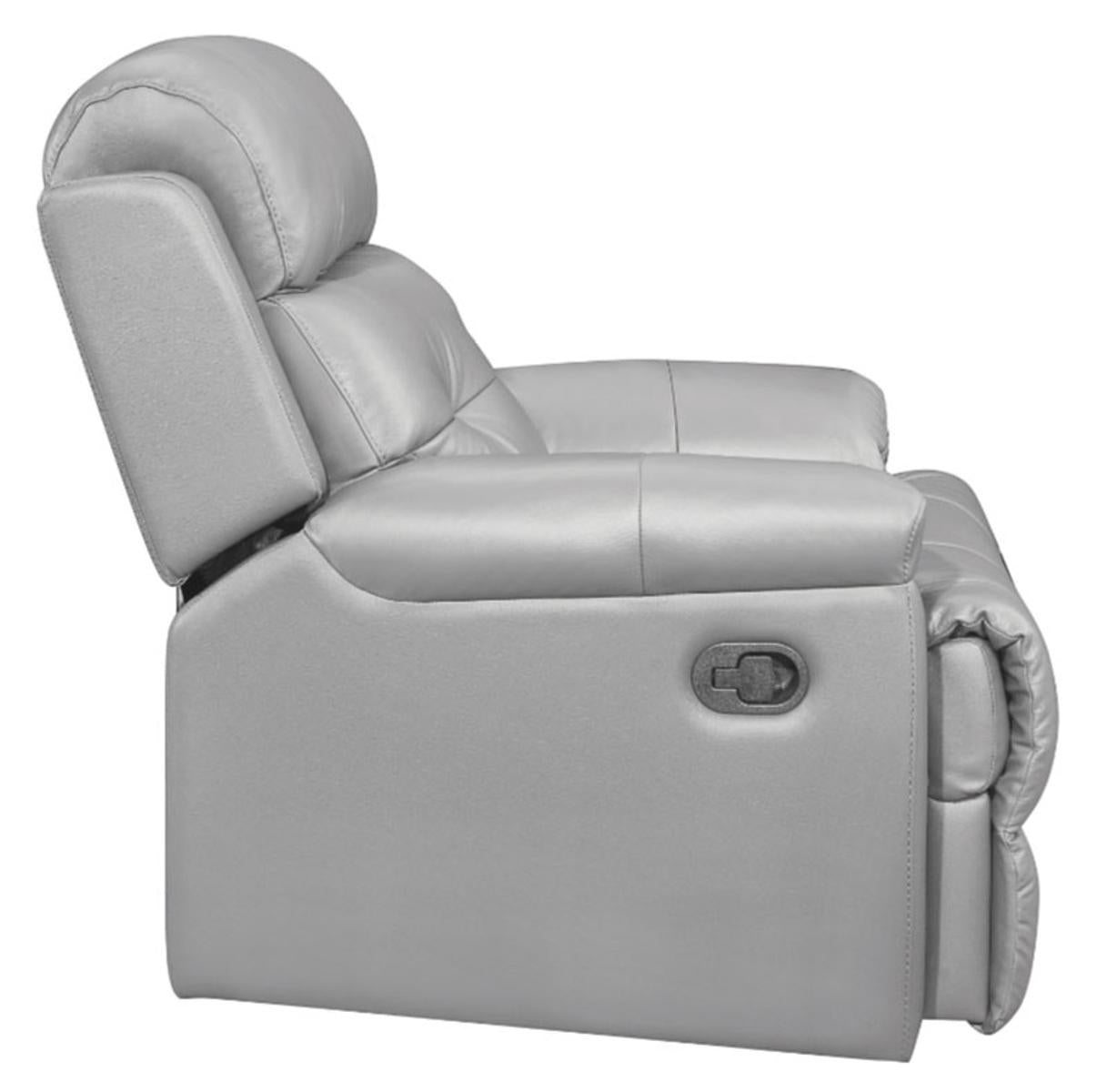 Lambent Double Reclining Chair in Silver Gray - Furniture 4 Less Outlet (Salinas,CA)