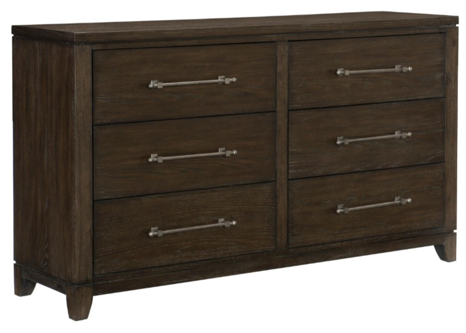 Griggs Dresser in Dark Brown 1669-5 - Furniture 4 Less Outlet (Salinas,CA)
