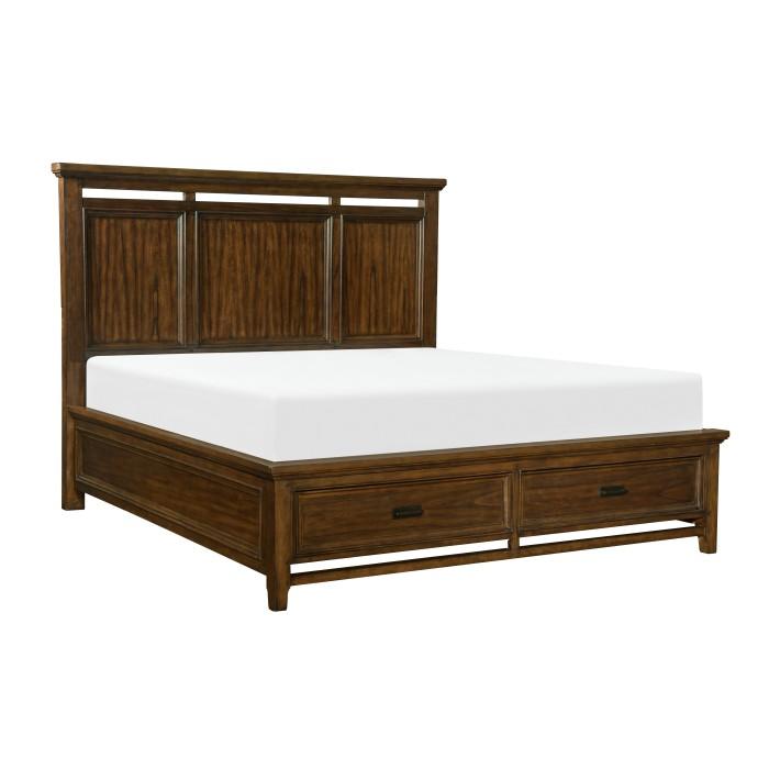 Frazier Park (3)California King Platform Bed with Footboard Storage - Furniture 4 Less Outlet (Salinas,CA)