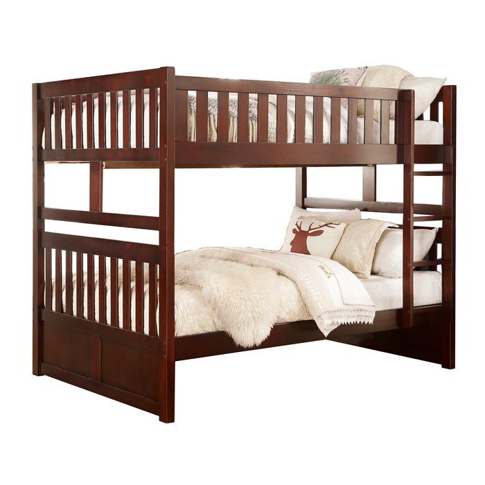 Rowe Full/Full Bunk Bed in Dark Cherry B2013FFDC-1 - Furniture 4 Less Outlet (Salinas,CA)