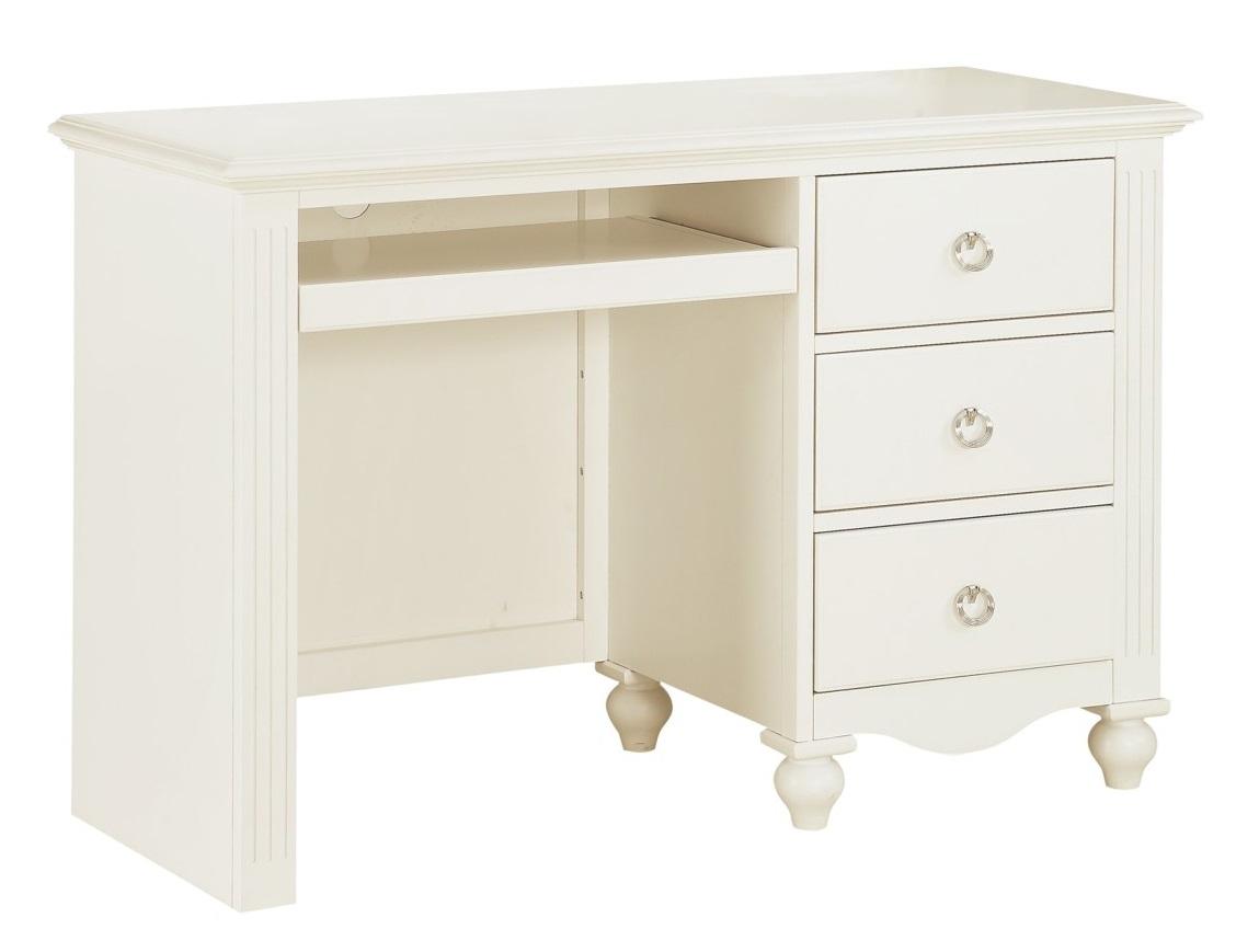 Meghan 3 Drawer Writing Desk in White 2058WH-15 - Furniture 4 Less Outlet (Salinas,CA)