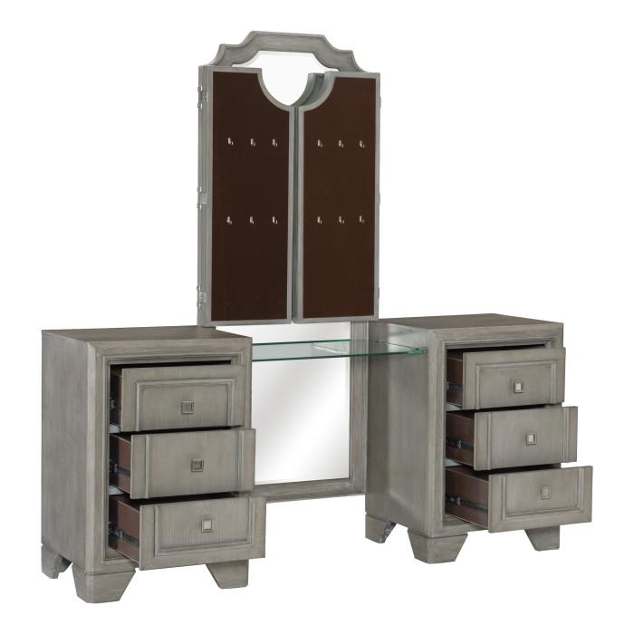 Colchester (2) Vanity Dresser with Mirror - Furniture 4 Less Outlet (Salinas,CA)