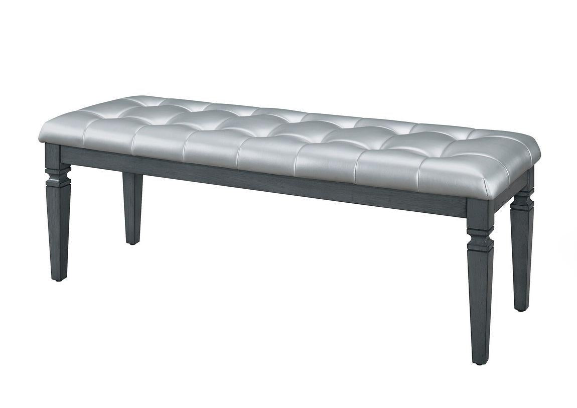 Allura Bed Bench in Gray 1916GY-FBH - Furniture 4 Less Outlet (Salinas,CA)