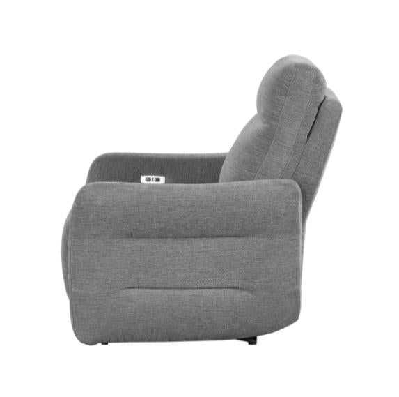 Edition Power Lay Flat Reclining Chair in Dove Grey 9804DV-1PWH - Furniture 4 Less Outlet (Salinas,CA)