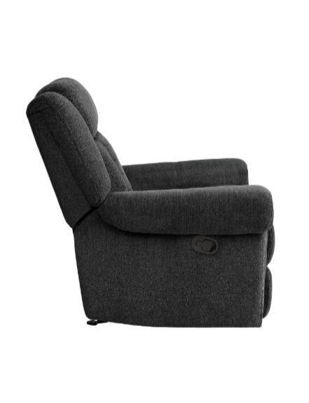 Nutmeg Glider Reclining Chair in Charcoal Gray 9901CC-1 - Furniture 4 Less Outlet (Salinas,CA)