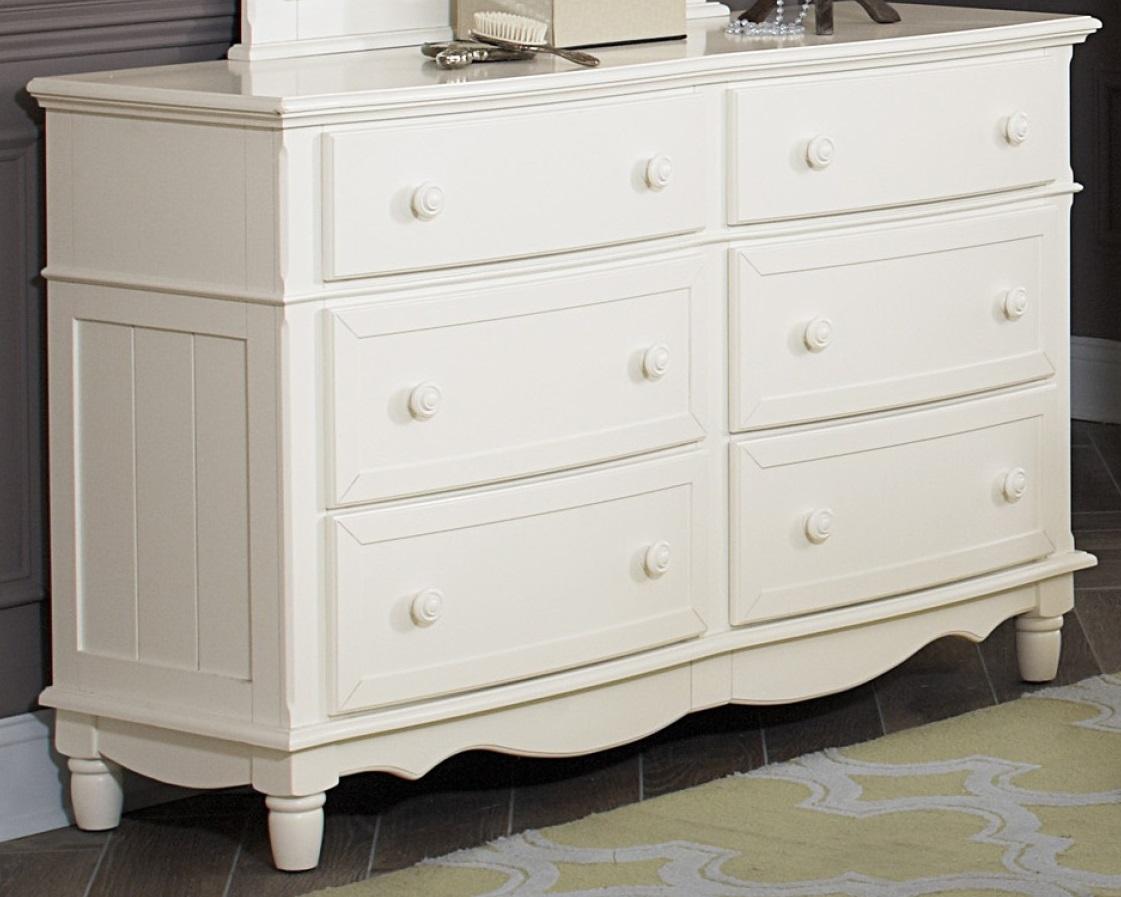 Clementine 6 Drawer Dresser in White B1799-5 - Furniture 4 Less Outlet (Salinas,CA)