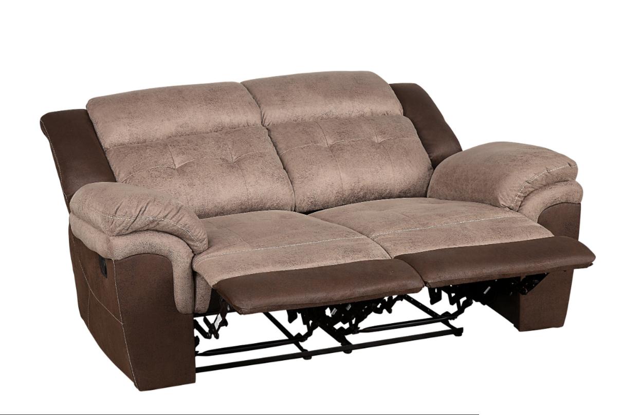 Chai Relcining Loveseat in 2 Tones - Furniture 4 Less Outlet (Salinas,CA)