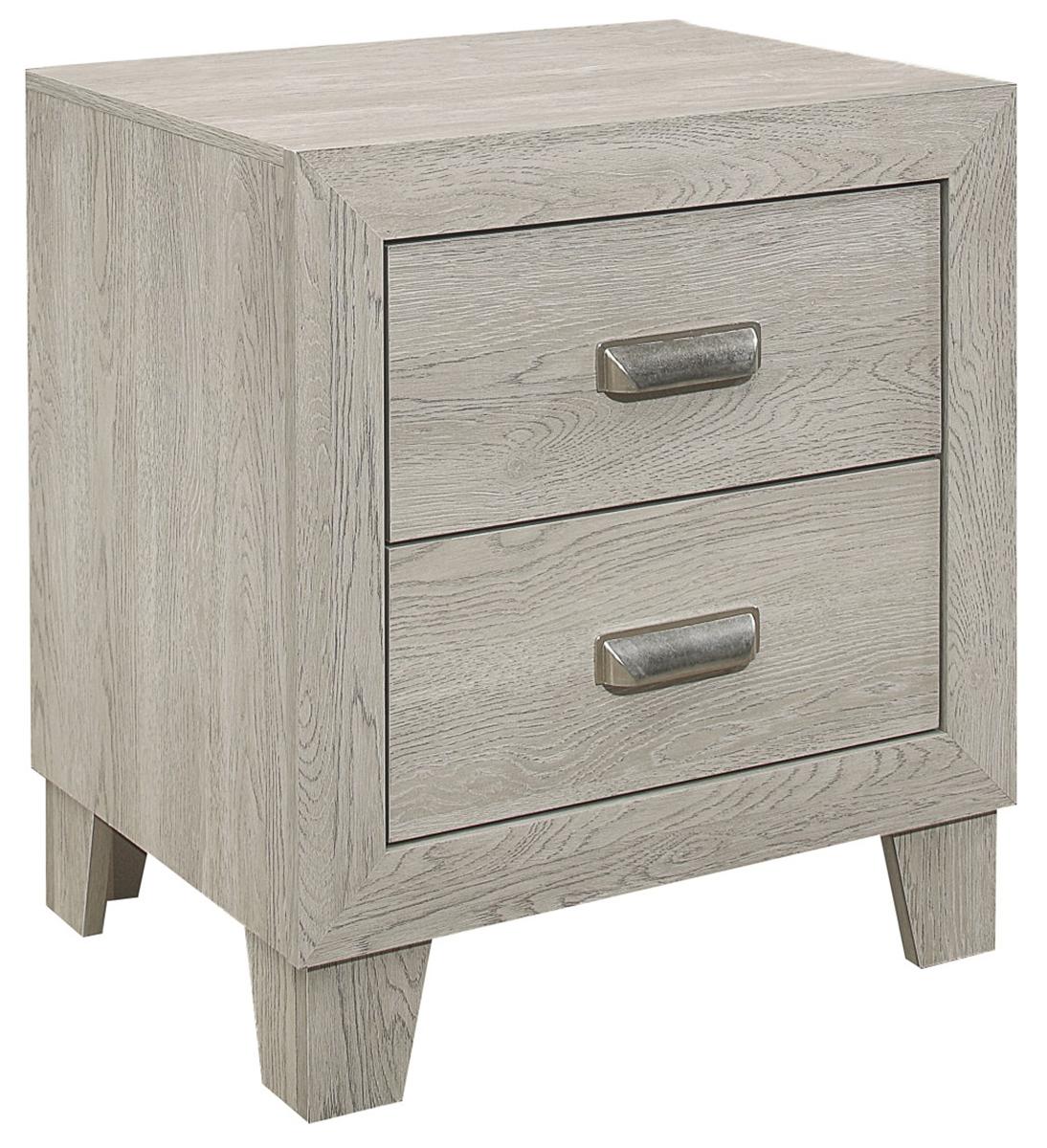 Quinby 2 Drawer Nightstand in Light Brown 1525-4 - Furniture 4 Less Outlet (Salinas,CA)
