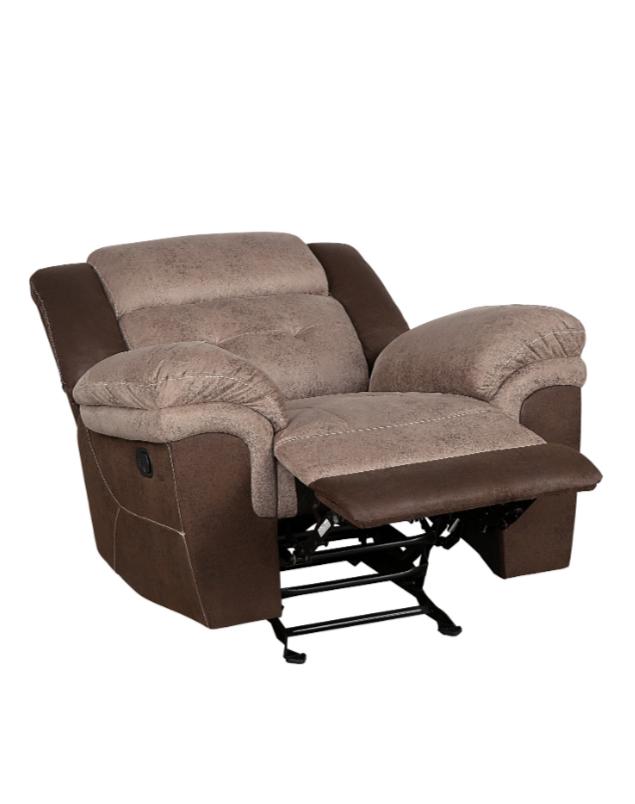Chai Glider Relcining Chair in 2 Tones - Furniture 4 Less Outlet (Salinas,CA)