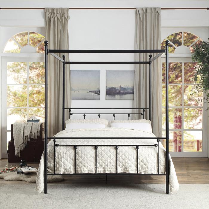 Chelone Queen Canopy Platform Bed - Furniture 4 Less Outlet (Salinas,CA)