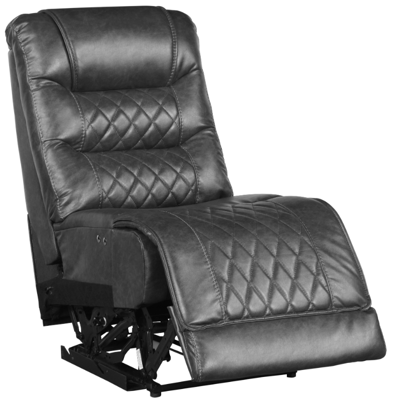 Putnam Power Armless Reclining Chair in Gray 9405GY-ARPW - Furniture 4 Less Outlet (Salinas,CA)