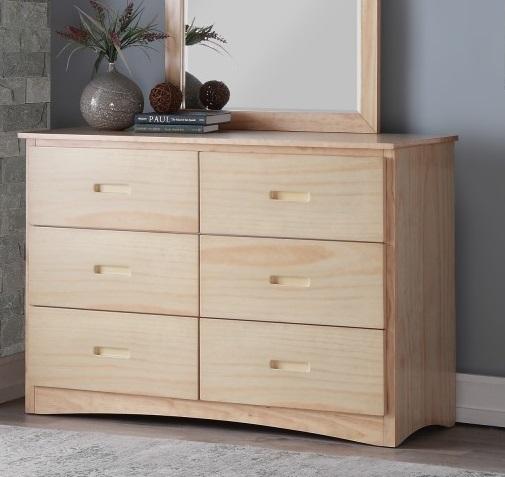 Bartly 6 Drawer Dresser in Natural B2043-5 - Furniture 4 Less Outlet (Salinas,CA)