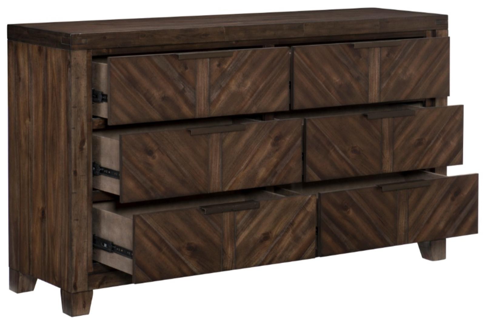 Parnell Dresser in Rustic Cherry 1648-5 - Furniture 4 Less Outlet (Salinas,CA)