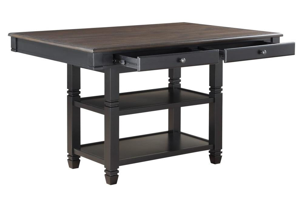 Baywater Counter Height Table in Natural and Black 5705BK-36 - Furniture 4 Less Outlet (Salinas,CA)
