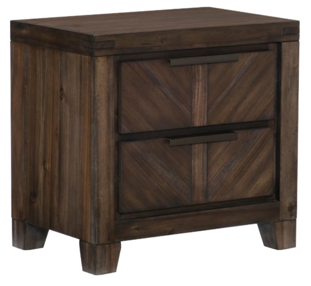 Parnell Nightstand in Rustic Cherry 1648-4 - Furniture 4 Less Outlet (Salinas,CA)
