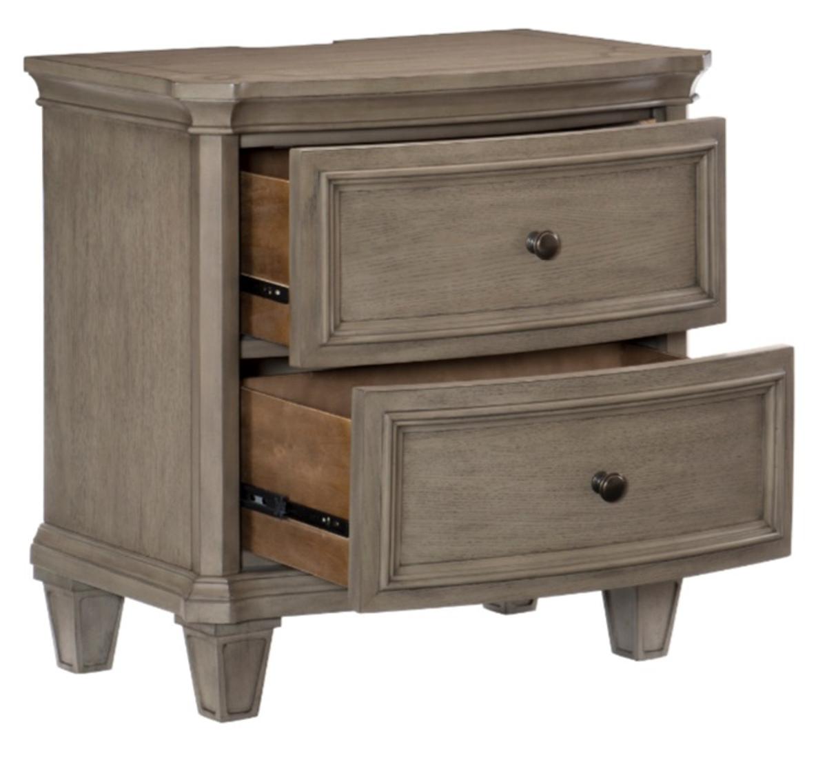 Vermillion Nightstand in Gray 5442-4 - Furniture 4 Less Outlet (Salinas,CA)