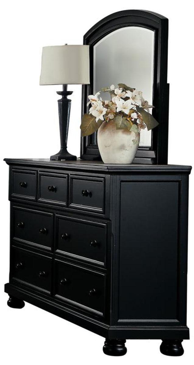 Laurelin Mirror in Black 1714BK-6 - Furniture 4 Less Outlet (Salinas,CA)