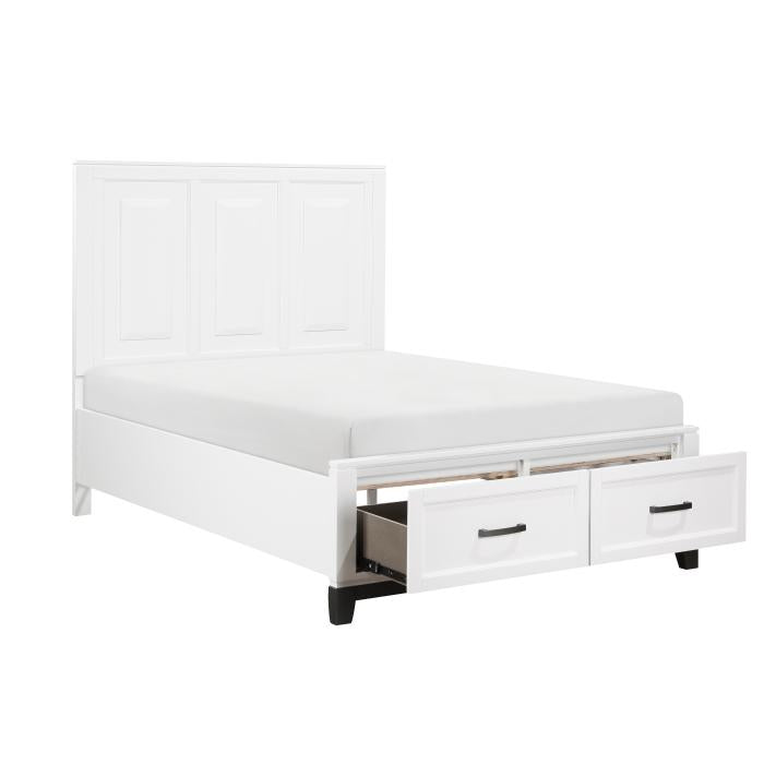 1450WHF-1-Youth (3) Full Platform Bed with Footboard Storage - Furniture 4 Less Outlet (Salinas,CA)