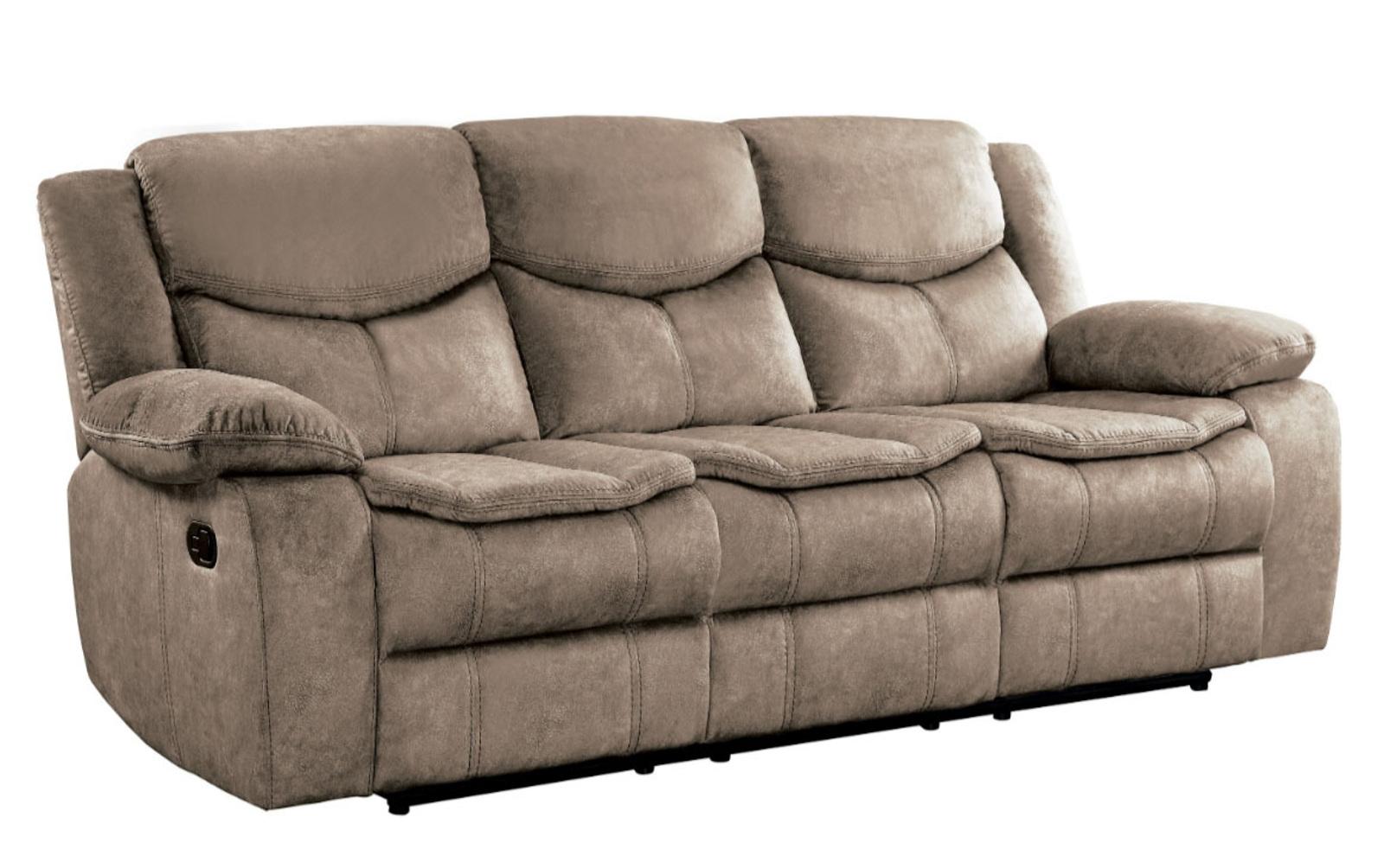 Bastrop Double Reclining Sofa in Brown 8230FBR-3 - Furniture 4 Less Outlet (Salinas,CA)