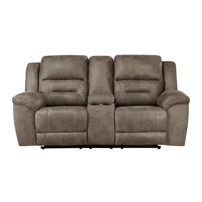 8538BR-2 - Double Reclining Love Seat with Center Console - Furniture 4 Less Outlet (Salinas,CA)