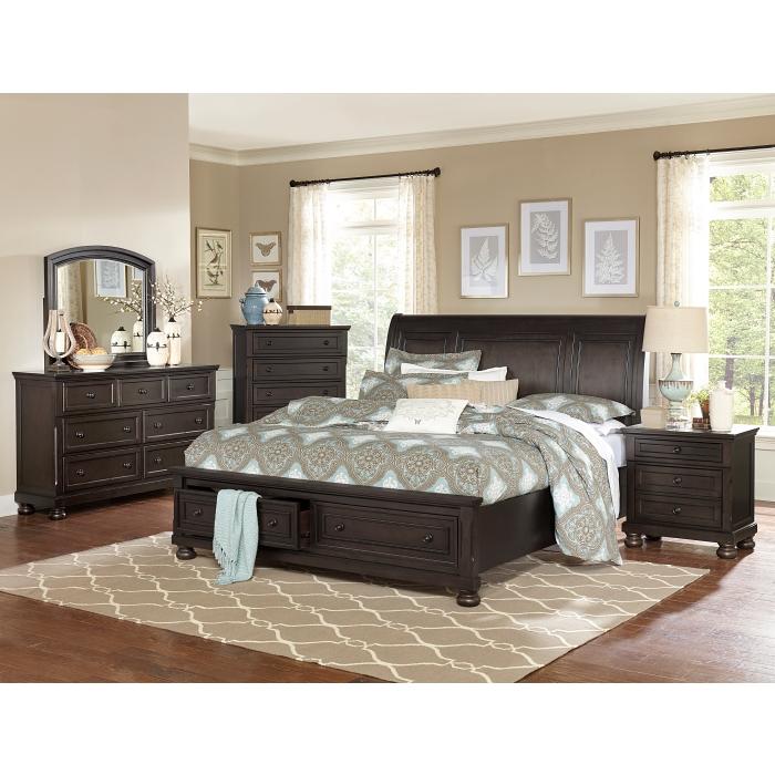 Begonia (3)California King Platform Bed with Footboard Storage - Furniture 4 Less Outlet (Salinas,CA)