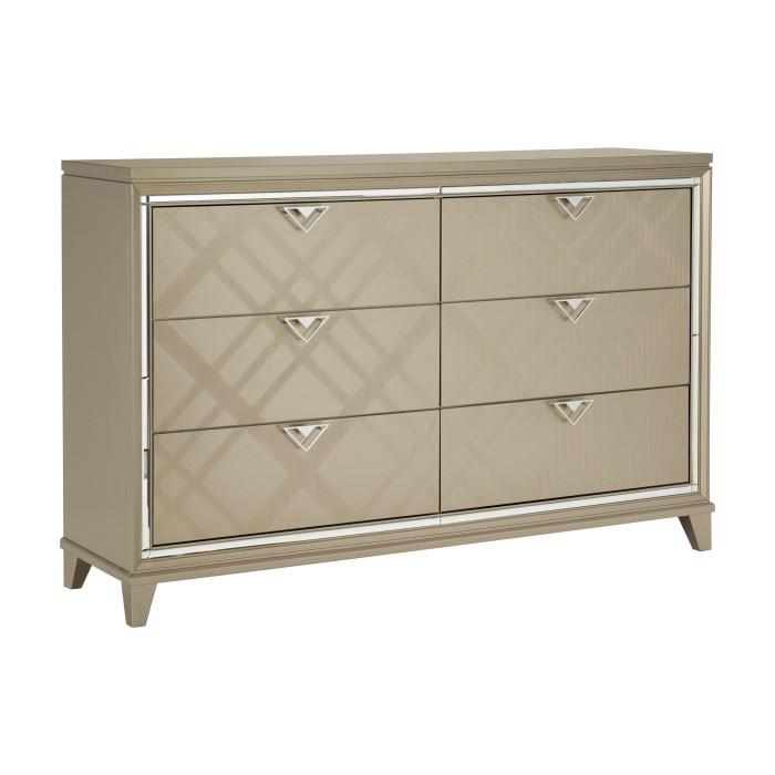 Bijou Dresser with Hidden Jewelry Drawers - Furniture 4 Less Outlet (Salinas,CA)