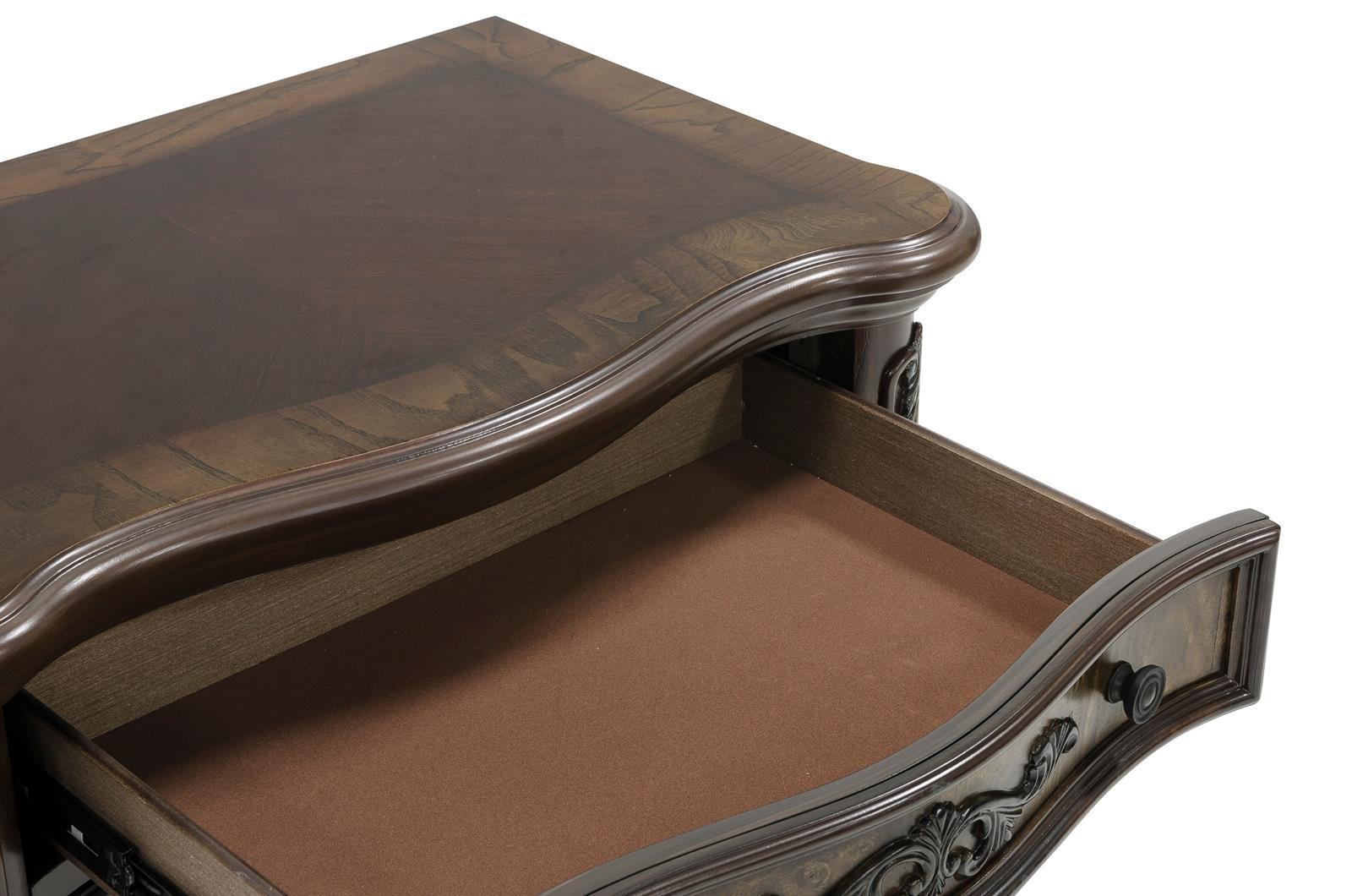 Deryn Park 3 Drawer Nightstand in Cherry 2243-4 - Furniture 4 Less Outlet (Salinas,CA)