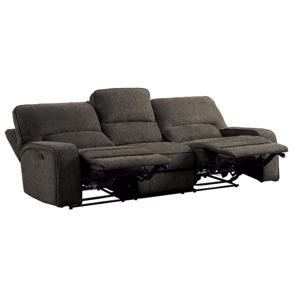 Borneo Power Double Reclining Sofa in Chocolate - Furniture 4 Less Outlet (Salinas,CA)