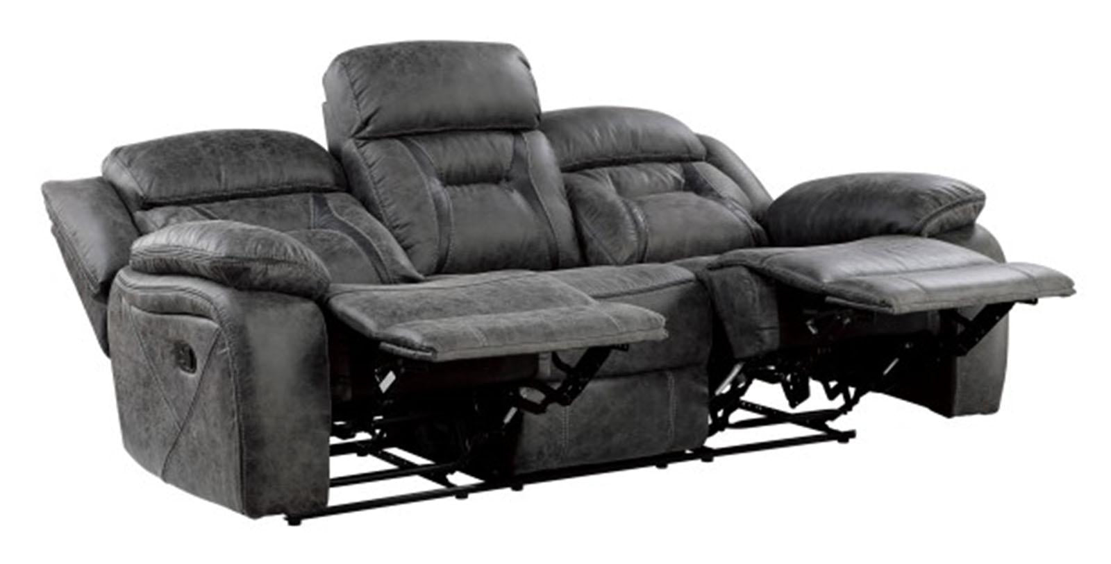 Madrona Hill Double Reclining Sofa in Gray 9989GY-3 - Furniture 4 Less Outlet (Salinas,CA)