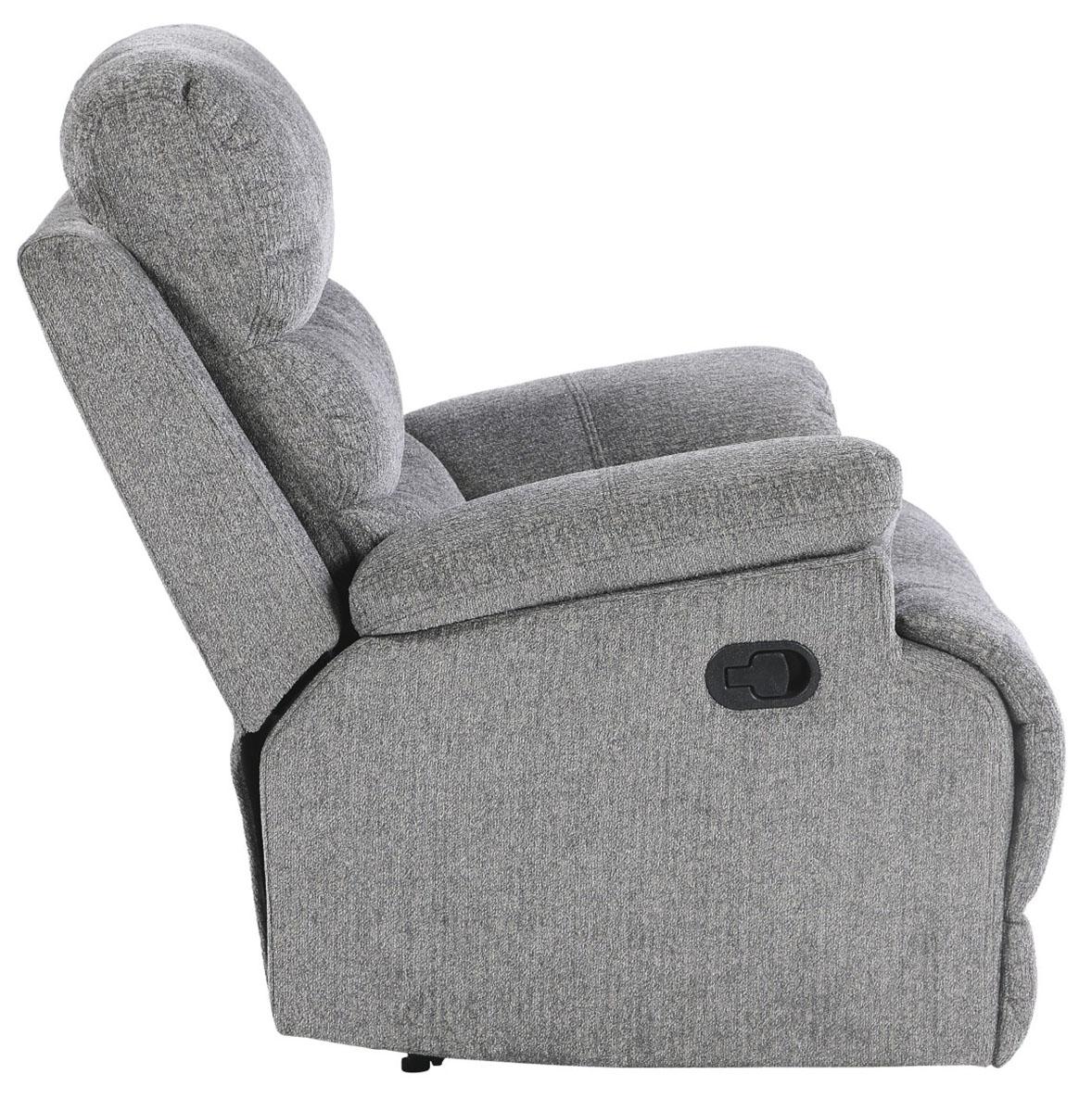 Sherbrook Glider Reclining Chair in Gray - Furniture 4 Less Outlet (Salinas,CA)