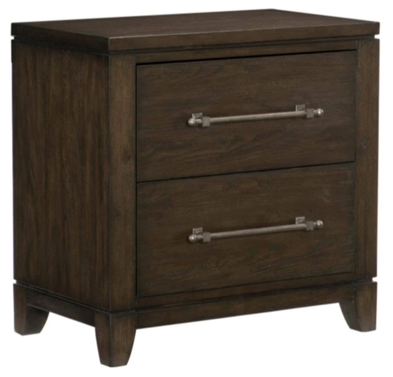 Griggs Nightstand in Dark Brown 1669-4 - Furniture 4 Less Outlet (Salinas,CA)
