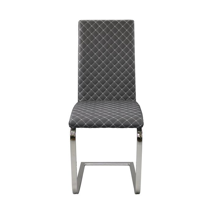 Yannis Side Chair in Chrome Metal (Set of 2) - Furniture 4 Less Outlet (Salinas,CA)