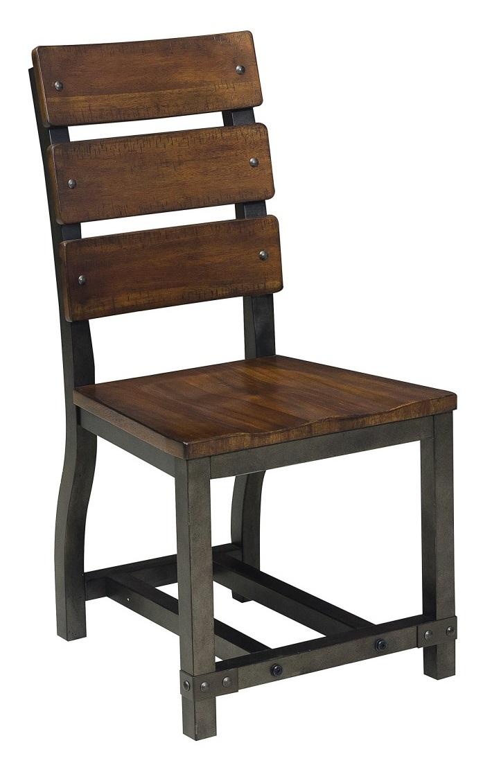 Holverson Side Chair in Rustic Brown (Set of 2) - Furniture 4 Less Outlet (Salinas,CA)
