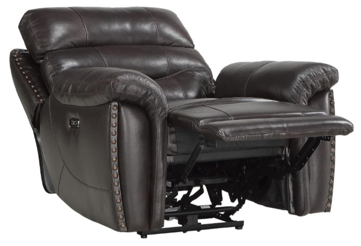 Lance Power Reclining Chair with Power Headrest and USB Port in Brown 9527BRW-1PWH - Furniture 4 Less Outlet (Salinas,CA)