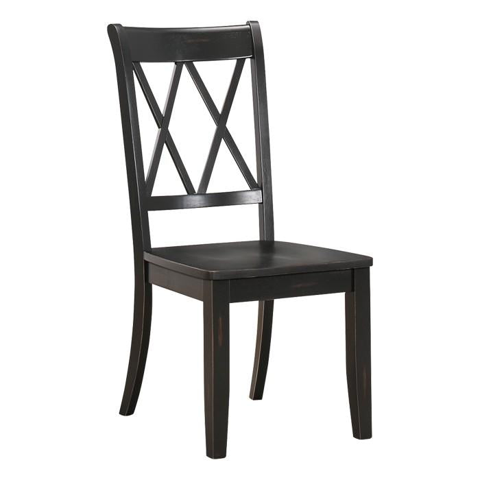5516BKS - Side Chair, Black - Furniture 4 Less Outlet (Salinas,CA)