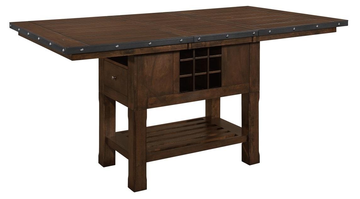 Schleiger Counter Height Dining Table in Dark Brown 5400-36XL - Furniture 4 Less Outlet (Salinas,CA)