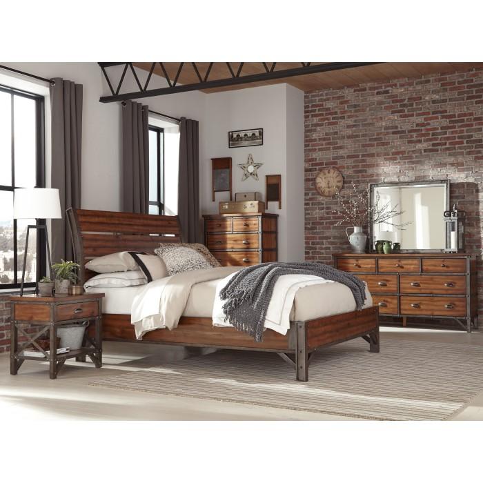Holverson (3)California King Platform Bed - Furniture 4 Less Outlet (Salinas,CA)