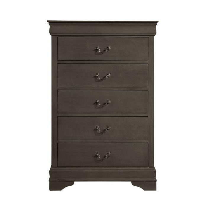 Mayville 5 Drawer Chest in Gray 2147SG-9 - Furniture 4 Less Outlet (Salinas,CA)