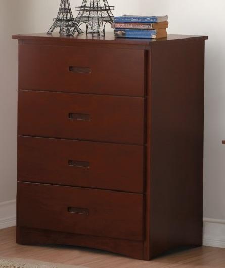 Rowe 4 Drawer Chest in Dark Cherry B2013DC-9 - Furniture 4 Less Outlet (Salinas,CA)