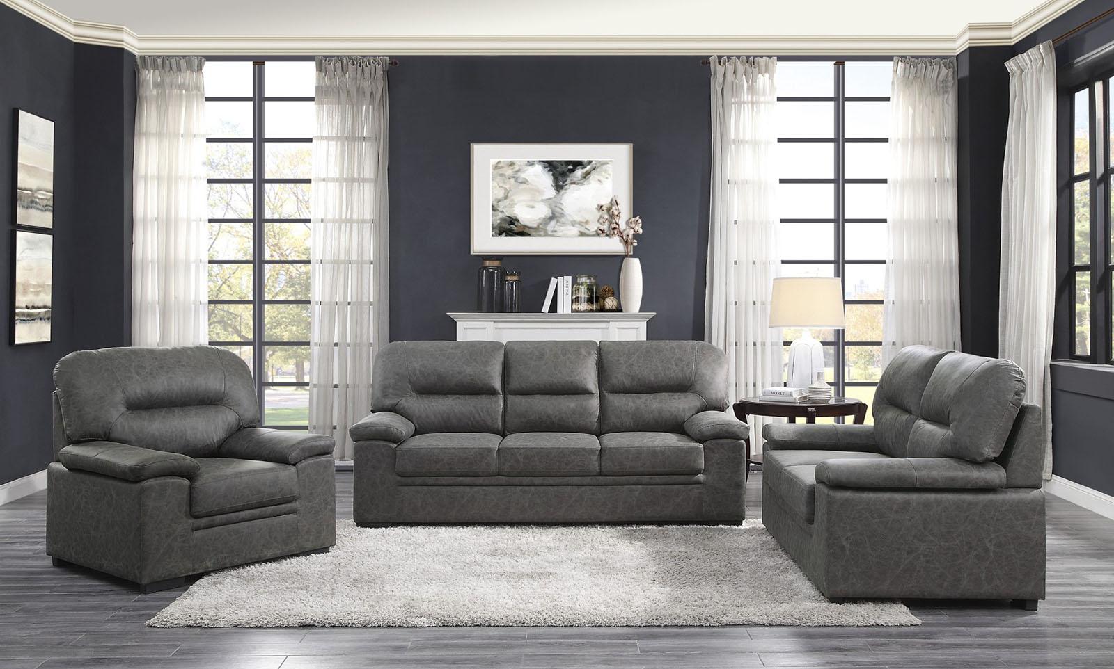 Michigan Chair in Dark Gray 9407DG-1 - Furniture 4 Less Outlet (Salinas,CA)