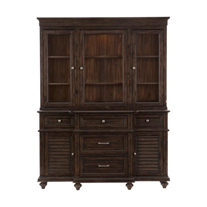 Cardano Buffet & Hutch in Charcoal 1689-50 - Furniture 4 Less Outlet (Salinas,CA)