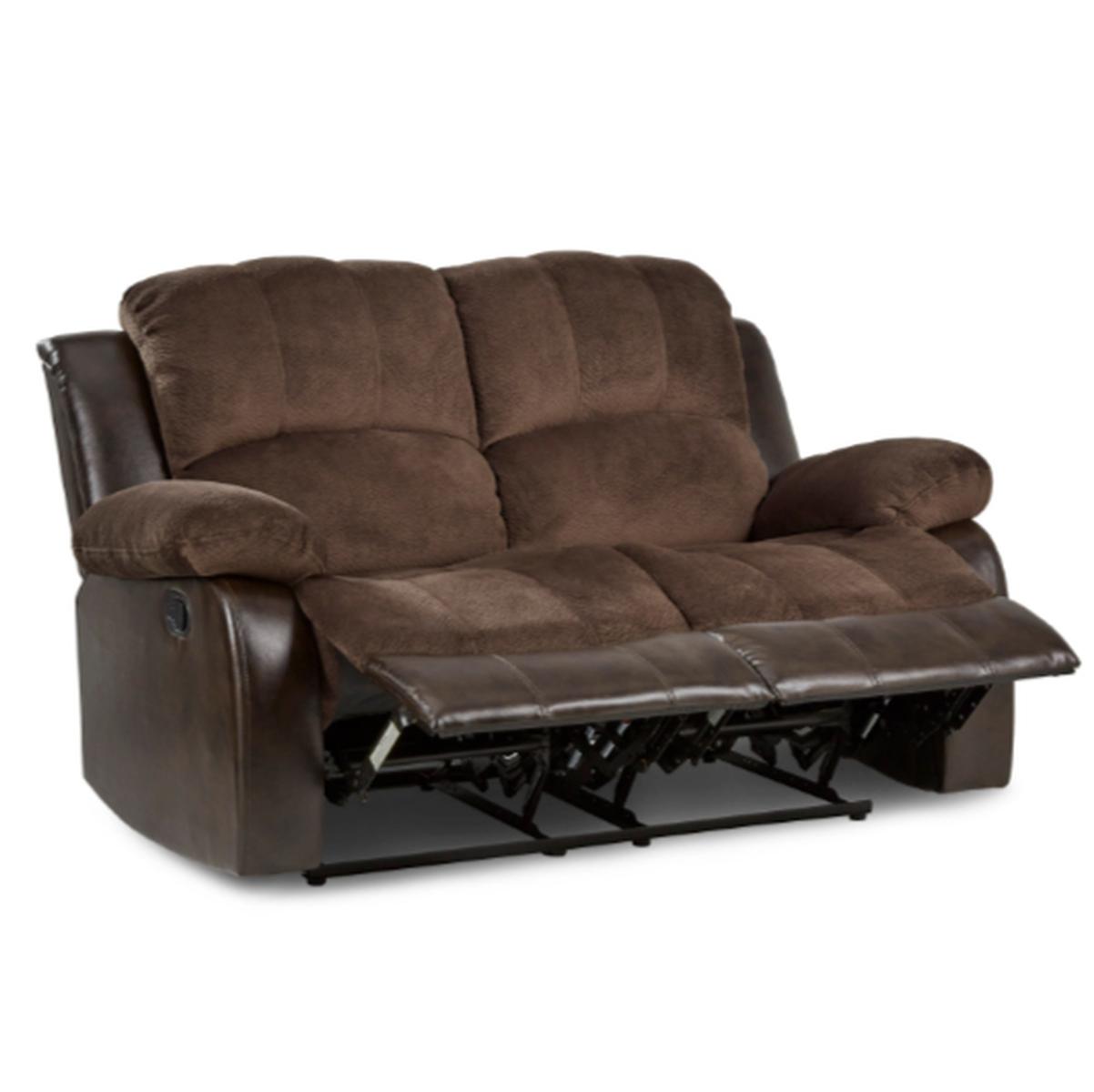 Granley Double Reclining Loveseat in Chocolate 9700FCP-2 - Furniture 4 Less Outlet (Salinas,CA)