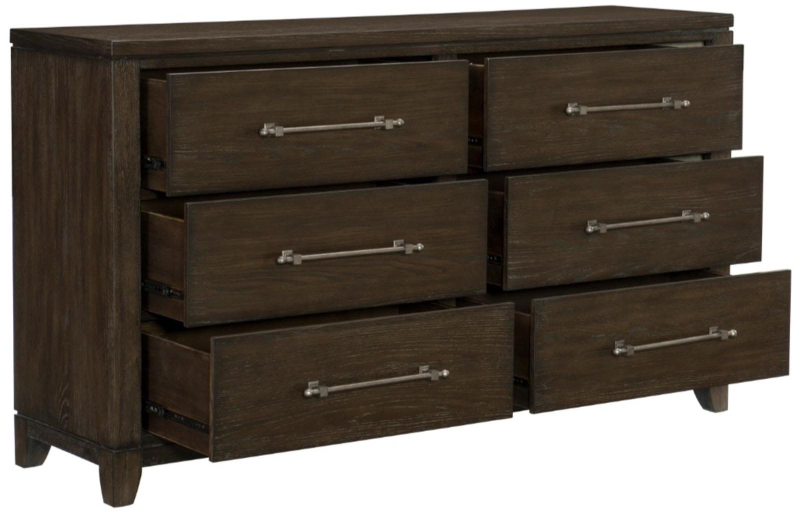 Griggs Dresser in Dark Brown 1669-5 - Furniture 4 Less Outlet (Salinas,CA)