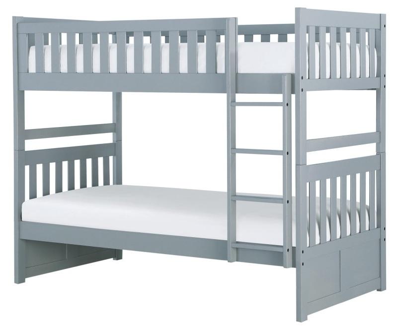 Orion Twin/Twin Bunk Bed in Gray B2063-1 - Furniture 4 Less Outlet (Salinas,CA)