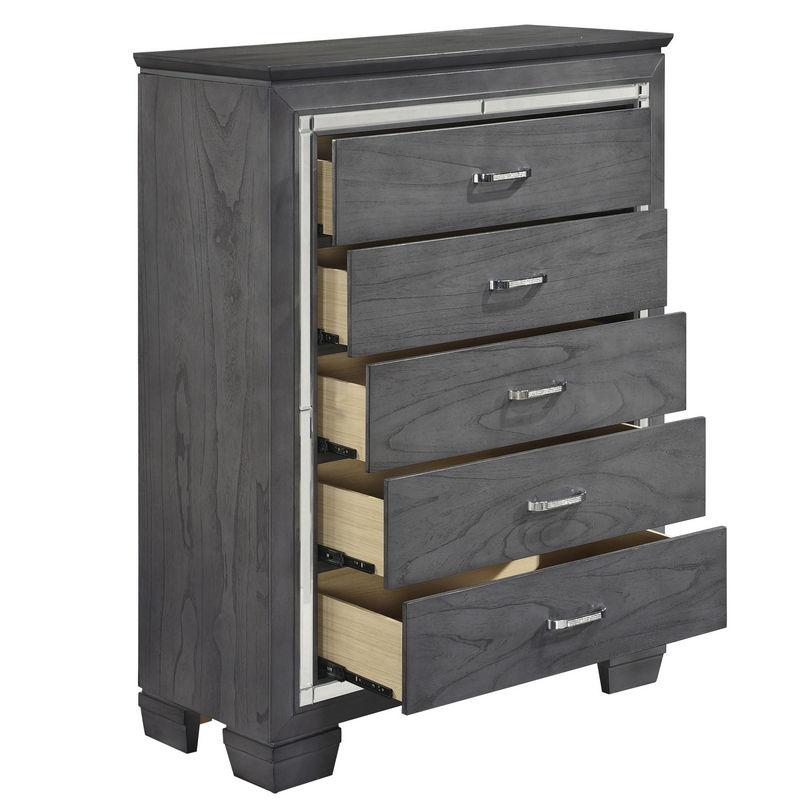 Allura Chest in Gray 1916GY-9 - Furniture 4 Less Outlet (Salinas,CA)
