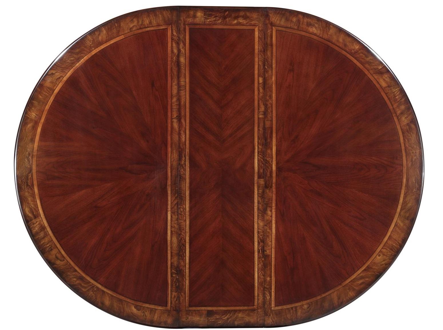 Deryn Park Round Dining Table in Dark Cherry 2243-76 - Furniture 4 Less Outlet (Salinas,CA)