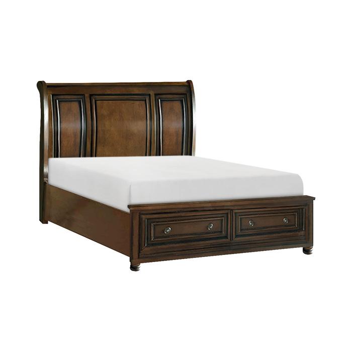 Cumberland (3)California King Sleigh Platform Bed with Footboard Storage - Furniture 4 Less Outlet (Salinas,CA)