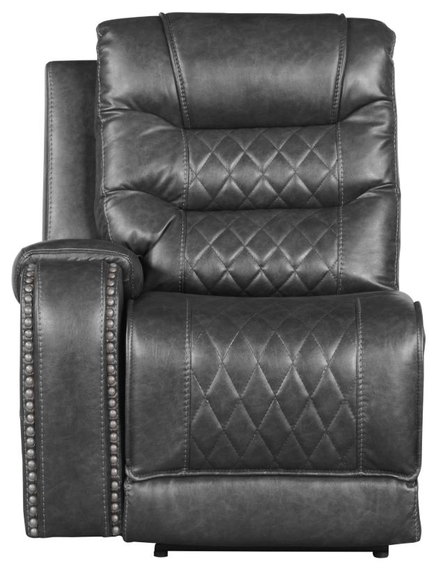 Putnam Power Left Side Reclining Chair with USB Port in Gray 9405GY-LRPW - Furniture 4 Less Outlet (Salinas,CA)
